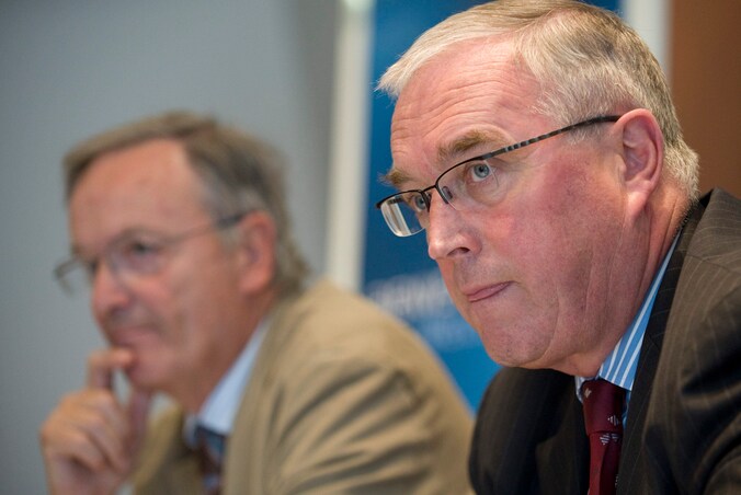 Bordry (links) naast McQuaid, voorzitter van de UCI.