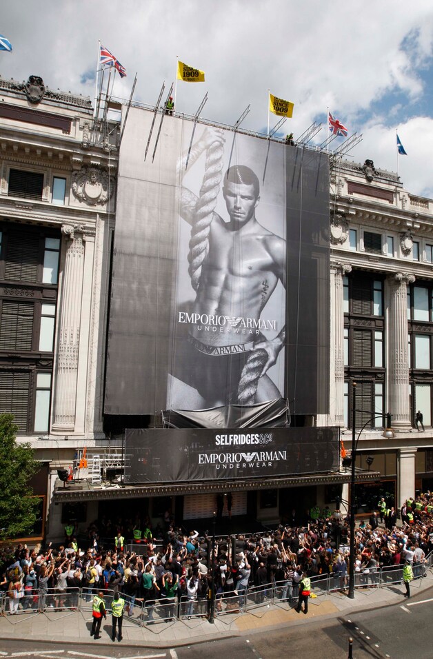 David Beckham voor Emporio Armani.