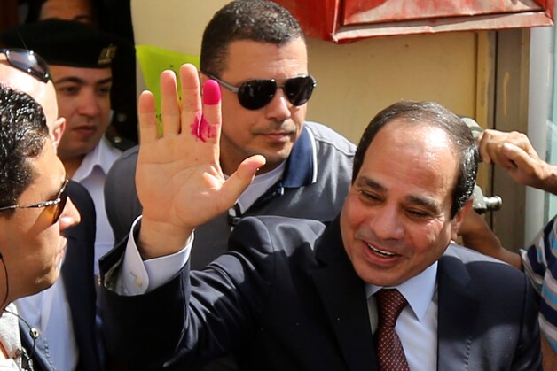 De Egyptische presidentskandidaat al-Sisi.