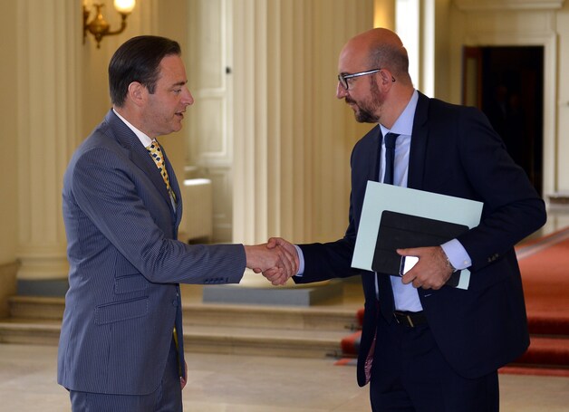 Bart De Wever en MR-voorzitter Charles Michel.