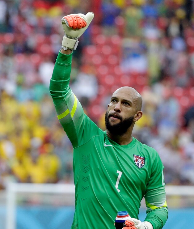 De Amerikaanse doelman Tim Howard.
