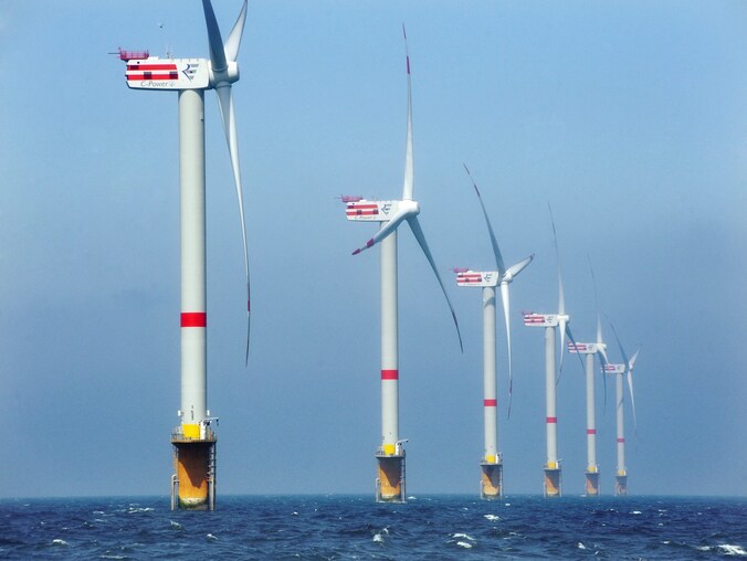 Windmolens voor de Belgische kust