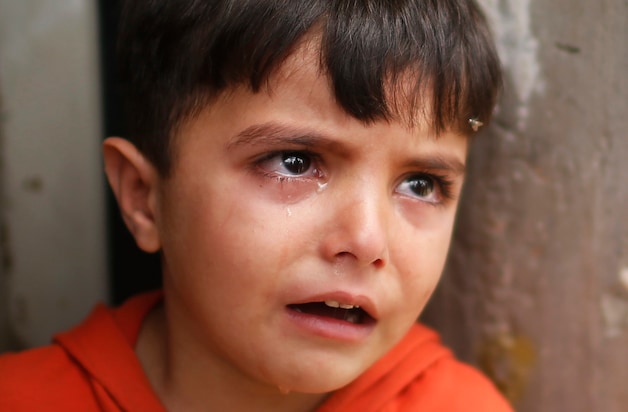 Een andere jonge nabestaande van de Palestijnse familie Al-Batsh.
