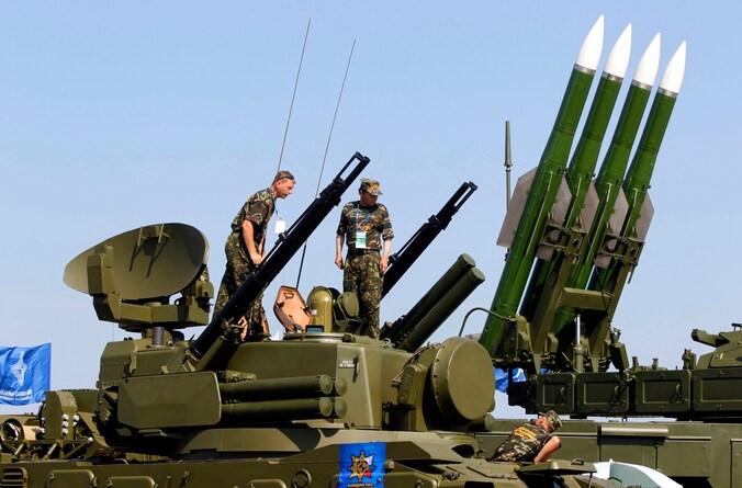 Een Russisch Buk-M2-raketsysteem op archiefbeeld.
