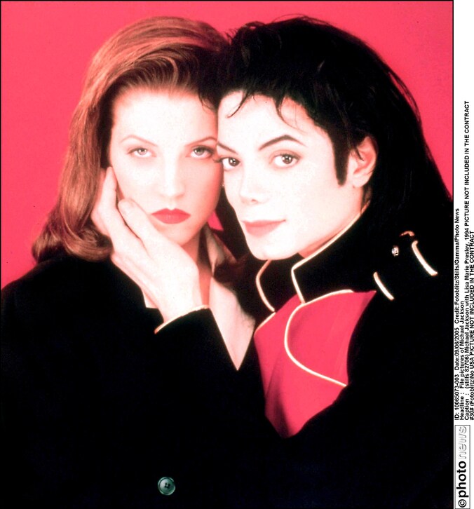 Lisa Marie Presley en Michael Jackson.