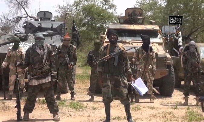 Leden van Boko Haram in Kolofata.