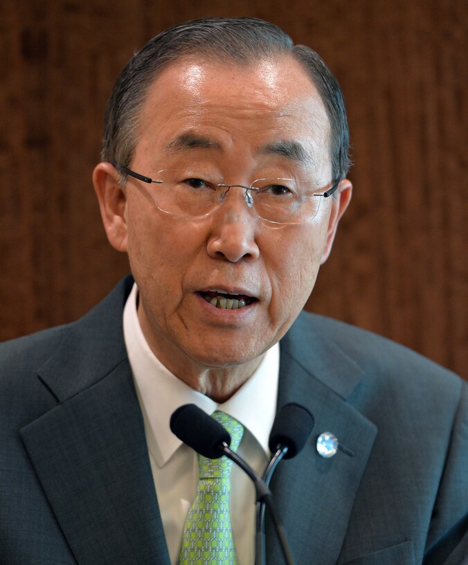 VN secretaris-generaal Ban Ki-moon.