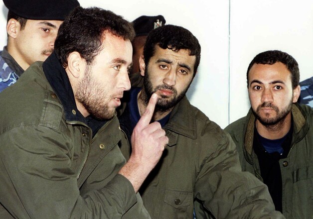 Raed al-Attar (links) en Mohammed Abu Shammala, twee van de drie omgekomen Hamasleiders. Foto uit 1999.