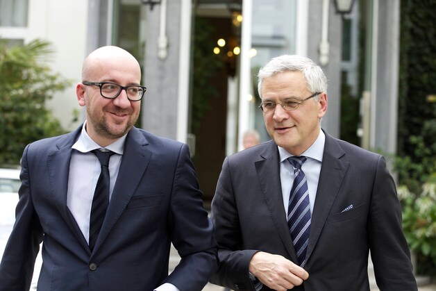 Coformateurs Charles Michel (MR) en Kris Peeters (CD&amp;V).
