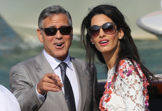 George Clooney trouwde deze zomer in Venetië met Amal Alamuddin.