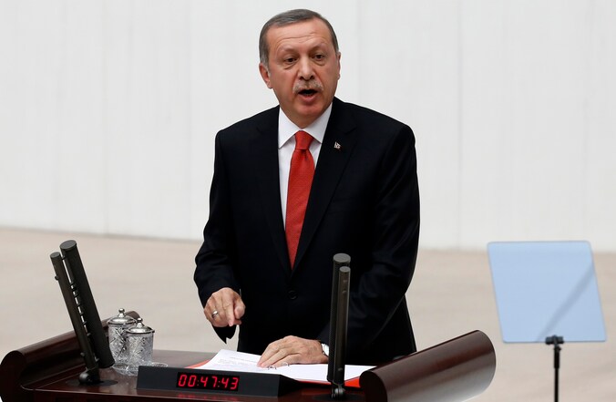De Turkse president Erdogan.