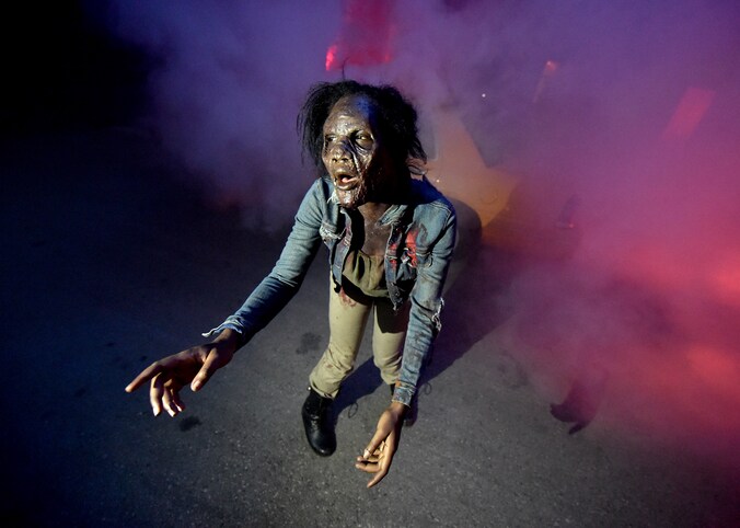 De afterparty van de lancering van het vijfde seizoen van de Amerikaanse zombieserie 'The Walking Dead'.