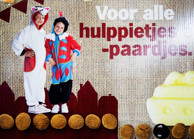 Zwarte Piet is niet meer te zien in het campagnemateriaal van Albert Heijn.