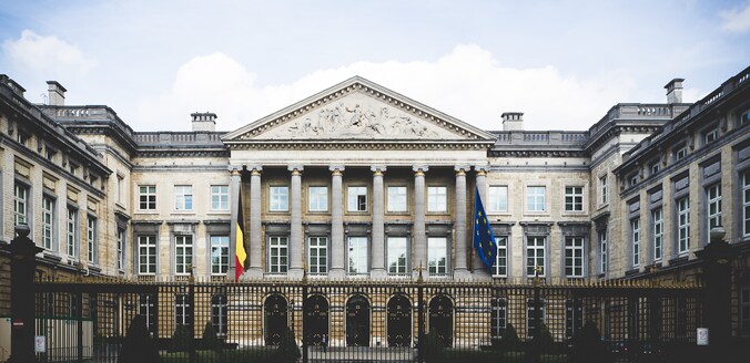 Het federaal parlement in Brussel.
