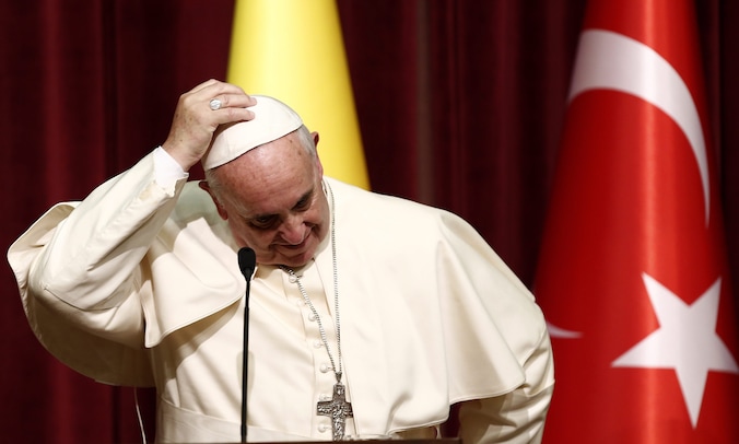 Paus Franciscus op bezoek in Turkije