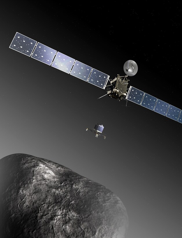 Rosetta in de buurt van zijn bestemming.