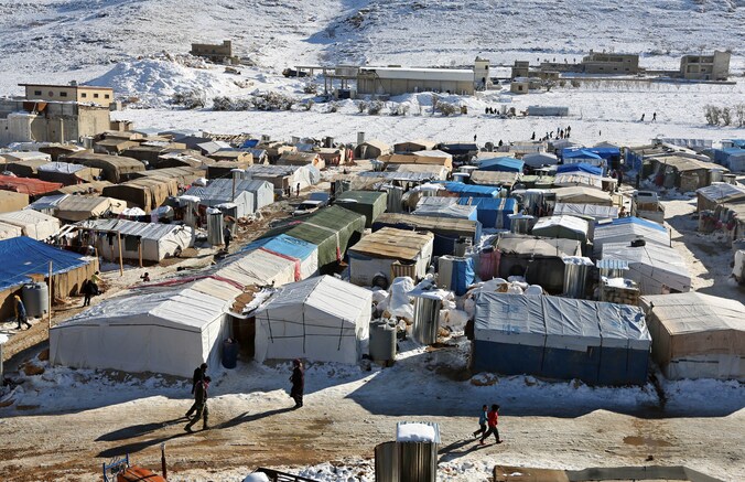 De grensstad Arsal is een van de belangrijkste aanleverroutes voor de rebellen in het Syrische Homs.