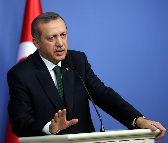 De Turkse premier Erdogan.