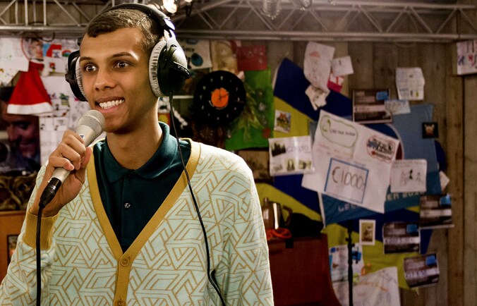 Stromae op Serious Request 2013, de Nederlandse tegenhanger van Music For Life, in Leeuwarden.