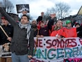 De mars van de Afghanen van La Louvière naar Bergen.