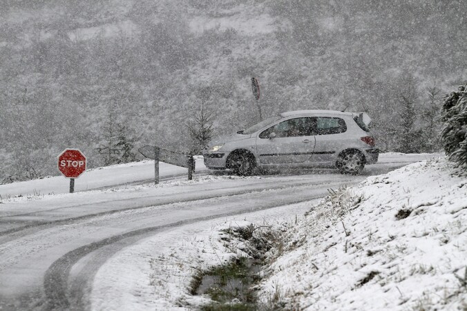 Ook in de Spaanse regio Gallicië vieren ze vandaag een witte kerst.