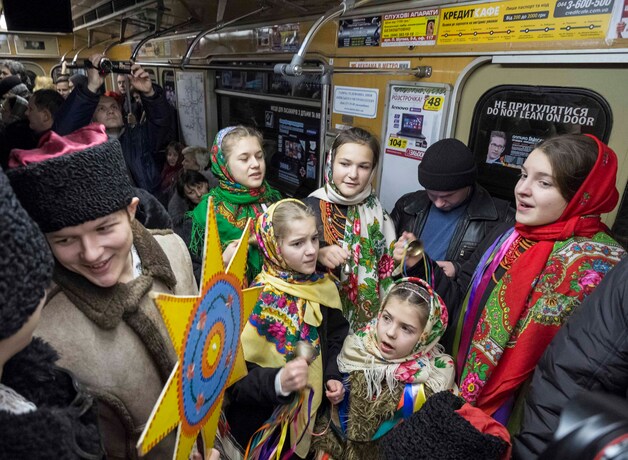 De Kievse metro op 7 januari dit jaar.