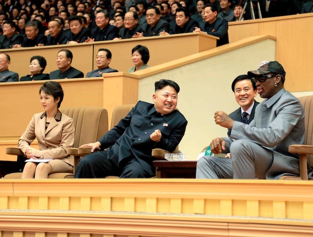 Kim Jong-un en Dennis Rodman