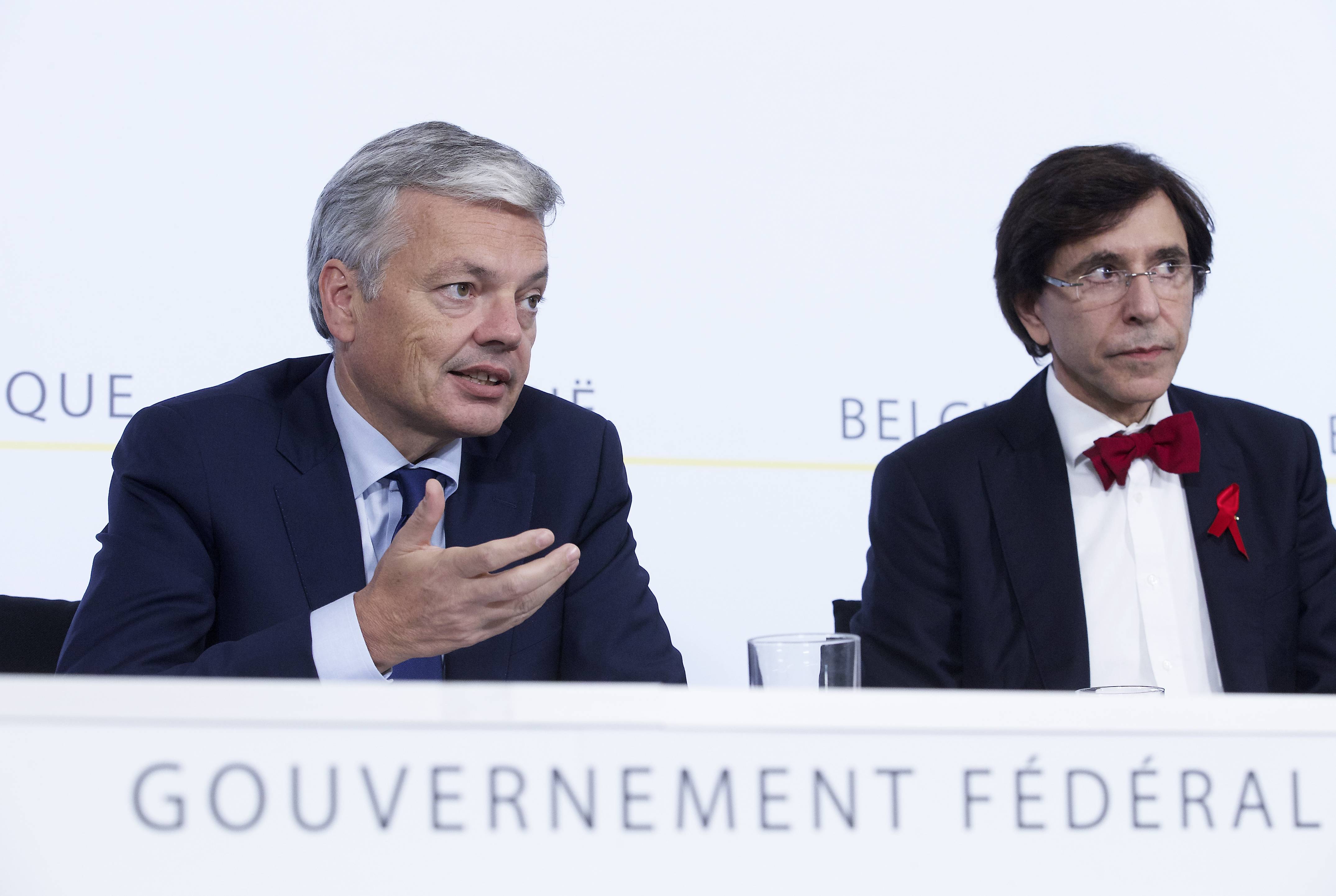 Reynders als minister van Buitenlandse Zaken onder aartsrivaal Elio Di Rupo (PS).