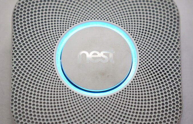 De rook- en CO-detector van Nest.