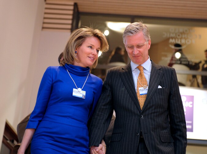 Koning Filip en koningin Mathilde.