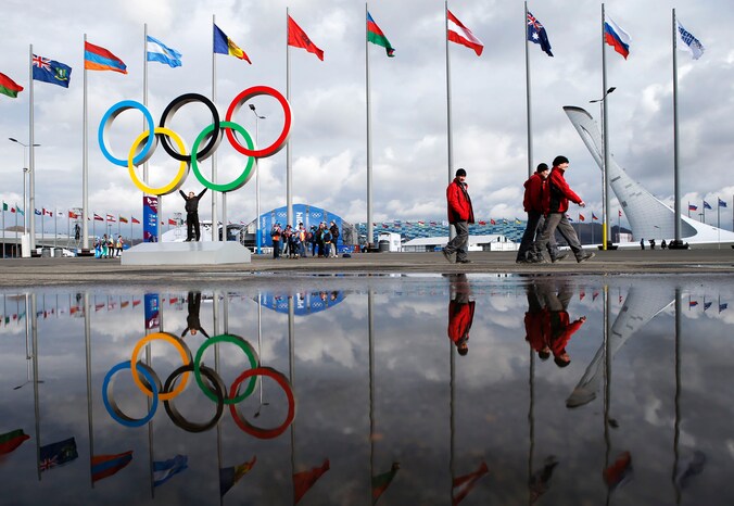 Het olympisch park in Sochi.