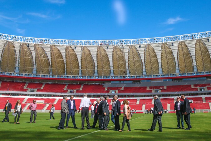 Het Beira-Rio stadion in Porto Alegre.