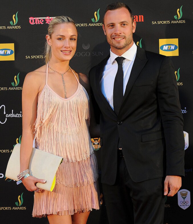 Reeva Steenkamp en Oscar Pistorius.