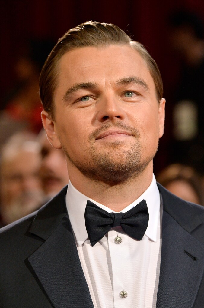 Leonardo DiCaprio tijdens de uitreiking van de Oscars dit jaar.