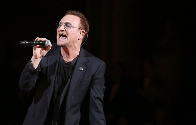 Frontman van U2 Bono.