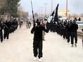 Deze ongedateerde foto van strijders van de 'Islamitische Staat in Irak en Groot-Syrië' in de Syrische stad Raqqa werd in januari op een militante website geplaatst.