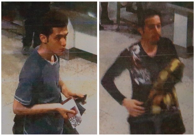 De man links is geïdentificeerd als de 19-jarige Iraniër Pouria Nour Mohammad Mehrdad.