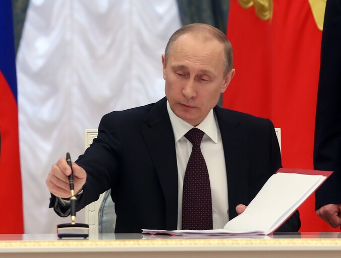In maart annexeerde de Russische president Vladimir Poetin de Krim live op televisie.