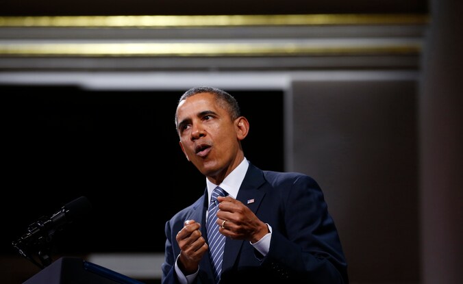 De Amerikaanse president Barack Obama