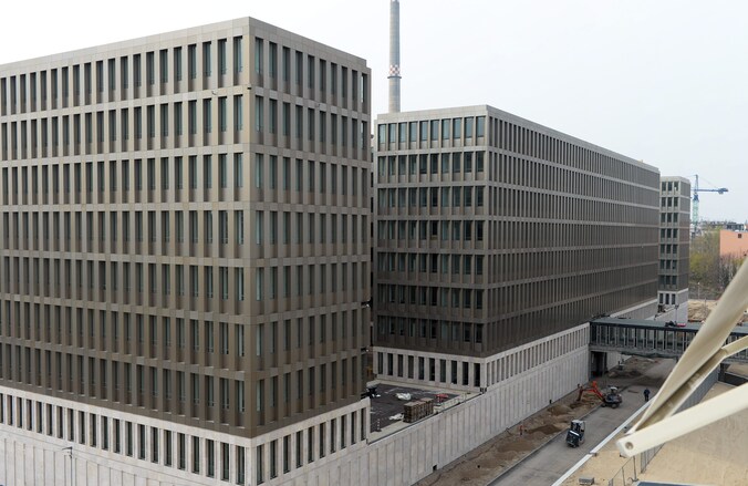 Het hoofdkantoor van de Bundesnachrichtendienst (BND) in Berlijn.