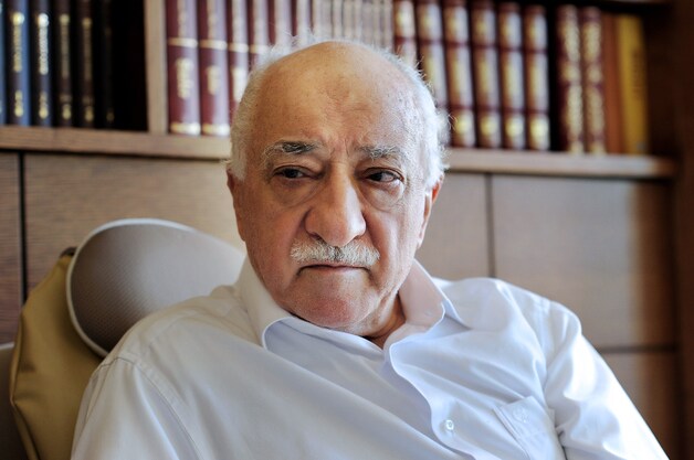 Fethullah Gülen in zijn woning in Pennsylvania.