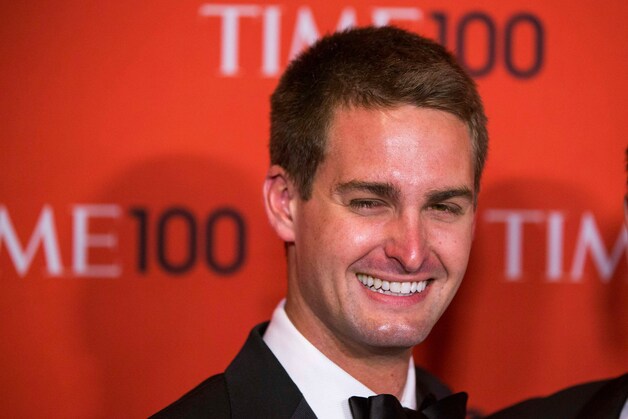 Evan Spiegel (24), de oprichter en baas van Snapchat.