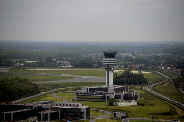 De controletoren van de luchthaven van Zaventem