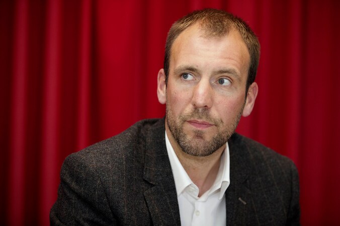 Staatssecretaris Melchior Wathelet tijdens een persconferentie dinsdagavond.