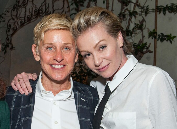 Ellen DeGeneres en haar vrouw Portia de Rossi.