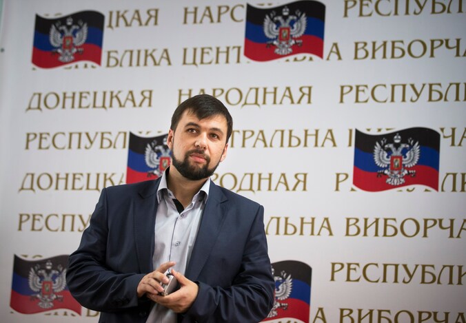 Denis Poesjilin, de zelfverklaarde leider van Donetsk.