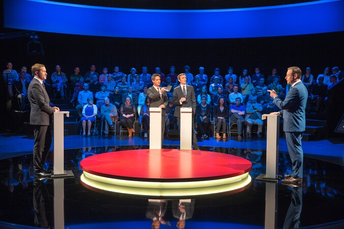 Archiefbeeld van het debat tussen Paul Magnette en Bart De Wever op VTM.
