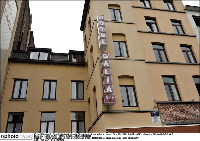 Hotel Galia, een van de hotels die asielzoekers opvangen.