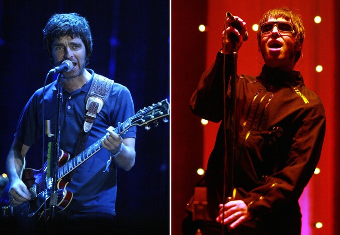 Noel (links) en Liam Gallagher.