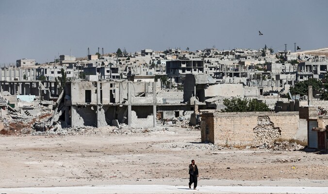 Vluchtelingen waren nog maar pas beginnen terugkeren naar het door bij vorige gevechten zwaar toegetakelde Kobane.
